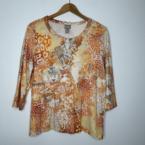 Chicos Tee Slub Cotton Large - Picture 1 of 9